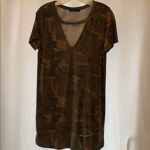 Camo tshirt dress